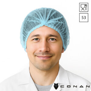 Conan 10-001 haarnetjes 53 cm wokkel non-woven polypropyleen