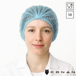 Conan 10-002 haarnetjes 58 cm wokkel non-woven polypropyleen