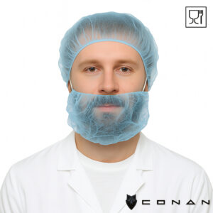 Conan 10-015 baardmaskers met oorelastieken n-w Polypropeen