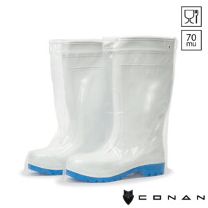 Overlaarzen transparant PE Conan 10-036 70 mu