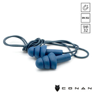 Conan 10-058 oordoppen detecteerbaar 3 lamellen met koord 32 dB