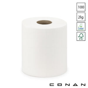 Conan 10-133 toiletpapier 2-laags 400 vellen FSC wit
