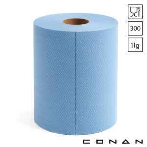Conan 10-136 poetspapier midi 1-laags rol 300 m blauw