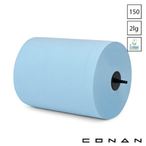 Conan 10-141 handdoekrol dop matic 2-laags rol 150 m blauw