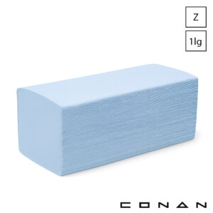 Conan 10-142 handdoekpapier z-vouw 1-laags gerecycled blauw
