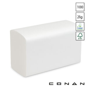 Conan 10-144 handdoekpapier multifold 2-Laags wit 32x20,3 cm