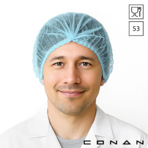 Conan 10-001 haarnetjes 53 cm wokkel non-woven polypropyleen