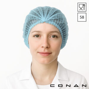 Conan 10-002 haarnetjes 58 cm wokkel non-woven polypropyleen