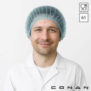 Conan 10-006 haarnetjes roundcap 61 cm non-woven polypropyleen