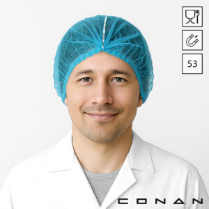 Conan 10-007 detecteerbare haarnetjes 53 cm wokkel polypropyleen