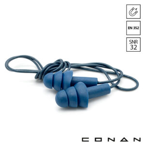 Conan 10-058 oordoppen detecteerbaar 3 lamellen met koord 32 dB