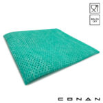 Groene Conan Color Wipe poetsdoek op een witte achtergrond