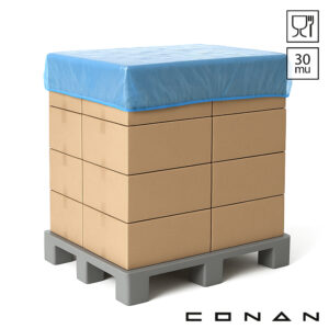 Conan 10-068 afdekhoezen blokpallets 30 mu PE 105x125x25 cm