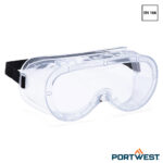 Portwest PS21 Chemische Ruimzichtbril met helder Acetaat lens.