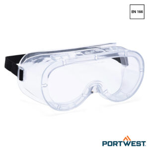 Portwest PS21 Chemische Ruimzichtbril met helder Acetaat lens.