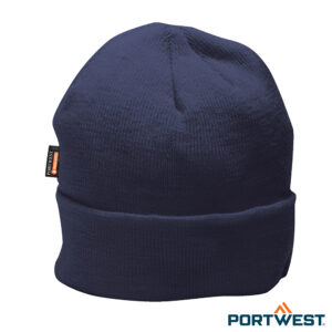 Portwest marineblauwe B013 isolerend gebreide muts