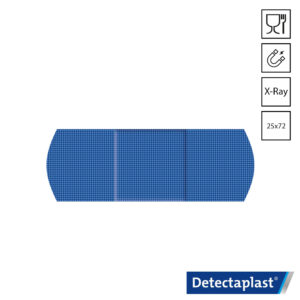 Detectaplast Super Stretch 8540 X-ray pleister detecteerbaar 25x72 mm blauw