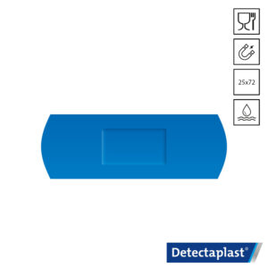Detectaplast Waterproof 8141 pleister detecteerbaar 25x72 mm blauw