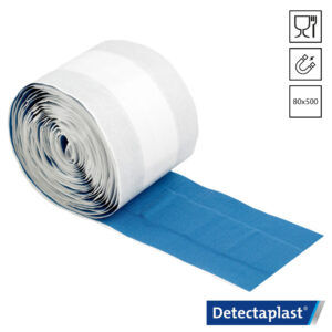 Detectaplast Super Stretch 8256 pleister detecteerbaar blauw 8 cm x 5 meter