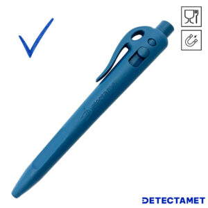 Detectamet blauwe detecteerbare Elephant pen met clip normale inkt