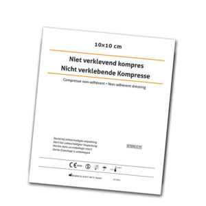 Niet-verklevend kompres 10 x 10 cm steriel