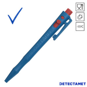 Detectamet blauwe detecteerbare HD pen met clip cryo inkt