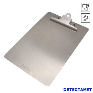Detectamet detecteerbare roestvrijstaal klembord A4 met RVS clip