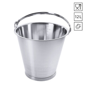 Roestvrijstalen emmers food grade detecteerbaar