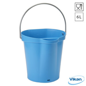 Vikan 5688 emmers 6 liter food grade RVS handgreep