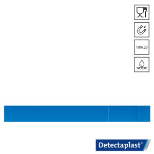 Detectaplast Waterproof 8148 pleister PU detecteerbaar 180x20 mm blauw