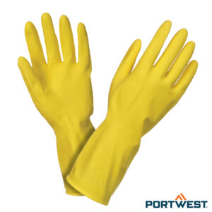 Portwest A800 gele latex huishoudhandschoen
