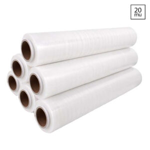 Handwikkelfolie PE 20 mu stretch transparant 50 cm x 300 meter