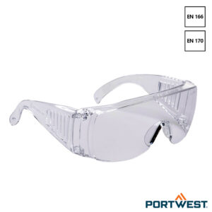 Portwest PW30 bezoekers overzetbril Polycarbonaat