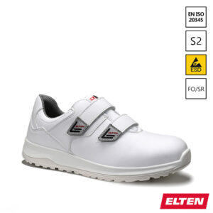 Elten White Grip klittenband Mid ESD S2 veiligheidsschoen SR antislipzool