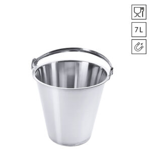 Roestvrijstalen emmers food grade detecteerbaar