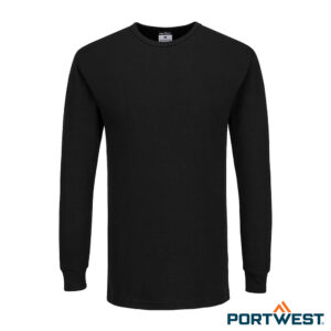Portwest B123 Thermoshirt met lange mouwen Marineblauw