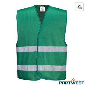 Portwest F474 Iona veiligheidsvest klittenband flessengroen