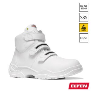Elten White Grip klittenband Mid ESD S3S veiligheidsschoen SR antislipzool