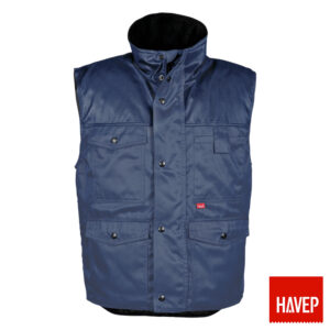 Havep 5056 Basic bodywarmer met verlengd rugpand marineblauw