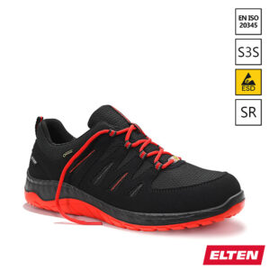 Elten Maddox GTX W Black-Red Low ESD S3S veiligheidsschoen SR antislipzool
