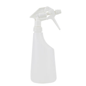 Complete sprayflacon met sprayer transparant/wit 600 ml