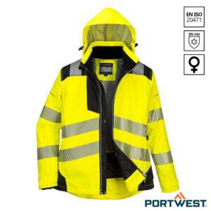 Portwest PW382 PW3 Hi-Vis Softshell winterjas dames High-Visibility