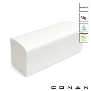 Conan 11-022 handdoekpapier interfold 3-Laags wit 32x22 cm
