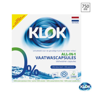 Klok All-in-1 vaatwascapsules 6x26 stuks