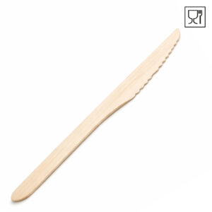 Houten messen 158 mm smart plasticvrij bestek 2500 stuks