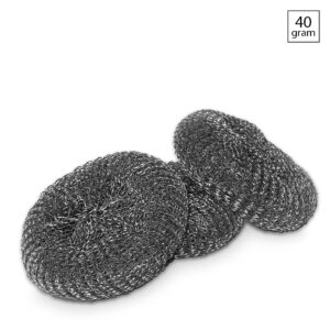 Metaal schuursponzen van metaaldraad 40 gram 10 stuks