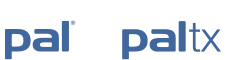 Logo en beeldmerk van PAL International en PALtx