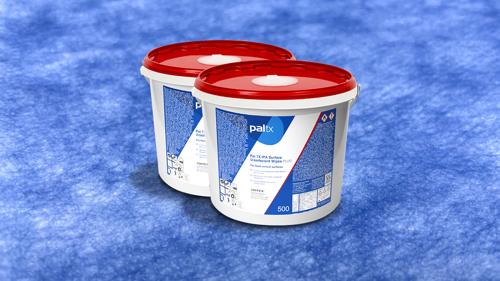 Een foto van een dispenseremmer PALtx IPA Plus desinfectie wipes 