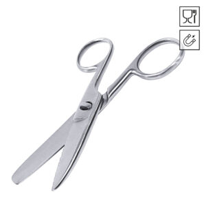 Visschaar roestvrijstaal 185 mm met eenzijdig gekarteld lemmet