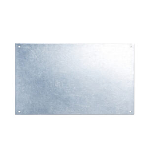 Klemmende informatieplaat zink voor knapzakhouders 300 of 400 liter